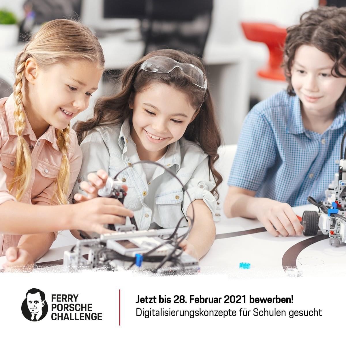 Habt ihr eine gute Idee wie der Unterricht #digitaler gestaltet werden kann? Dann bewerbet euch mit eurer Schule noch bis zum 28.02.2021 bei der #FerryPorscheChallenge2021 und sichern euch die Chance auf eine Förderung von bis zu 100.000 €!
➡️ferry-porsche-challenge.de 

#twlz
