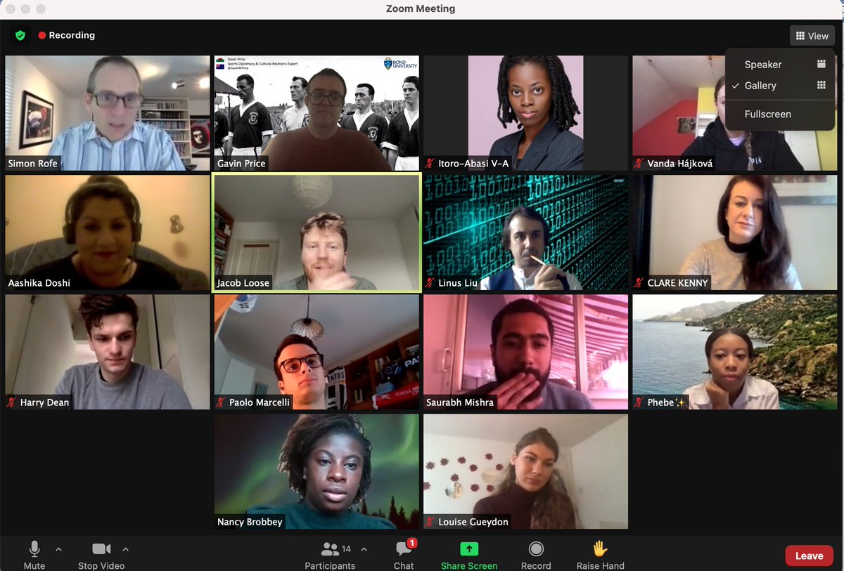 Great start to the #Sport &amp; #Diplomacy: More than a Game module <a href="/soas_cisd/">SOAS Centre for International Studies & Diplomacy</a> today - wonderful group of current &amp; ex students - Hugely enjoyed partnering with <a href="/drjsimonrofe/">Dr J Simon Rofe</a> to kick things off and build on the fabulous work of previous tutors. <a href="/SportEducation/">Jose Gigante, FRSA (he/him)</a> <a href="/lempika7/">Dr Lindsay Sarah Krasnoff</a> <a href="/verity_pos/">Verity Postlethwaite</a>