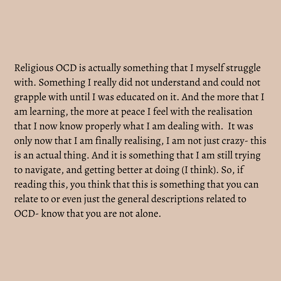 szainab_'s tweet photo. Another personal article, but I think it is something that people could really learn from. Click the link to check it out!
https://t.co/daPtCdM7fj
#ReligiousOCD #OCD #MentalHealth #Wellbeing #Anxiety #Struggles #Growth #Journeys #Reflection #Scrupulosity https://t.co/7oLuArXavn