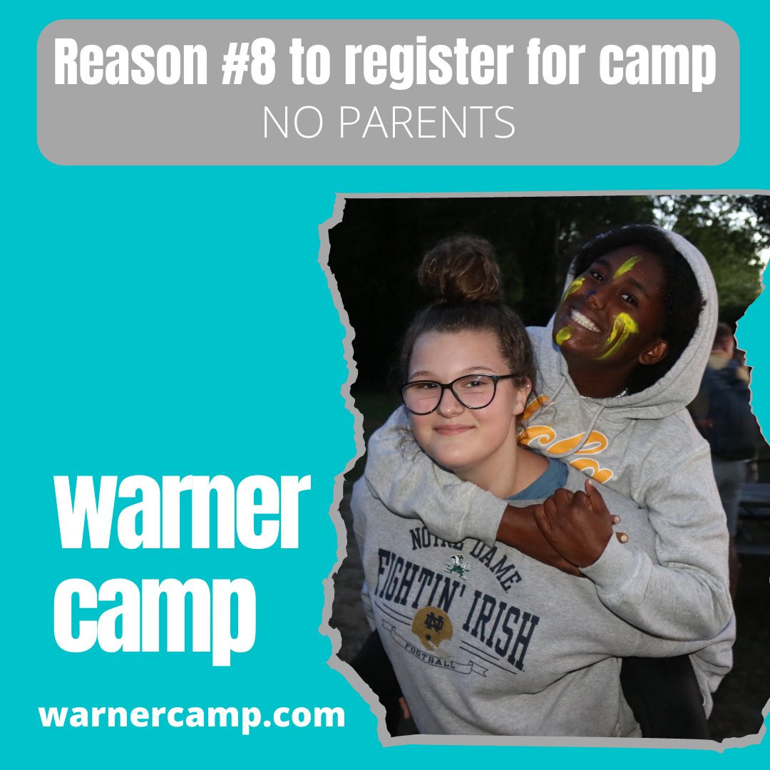 WarnerCamp's tweet photo. Why should you register for Warner Camp summer 2021?

#WarnerCamp #Summer20201 https://t.co/fVuO5BjQ6y