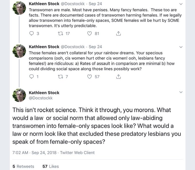 Alright, you morons. I'm probably going to get cancelled for this by the Manish Inquisition, but I think mummy can handle a few screaming children. For their own sakes, we cannot allow men into bathrooms or locker rooms with other men.