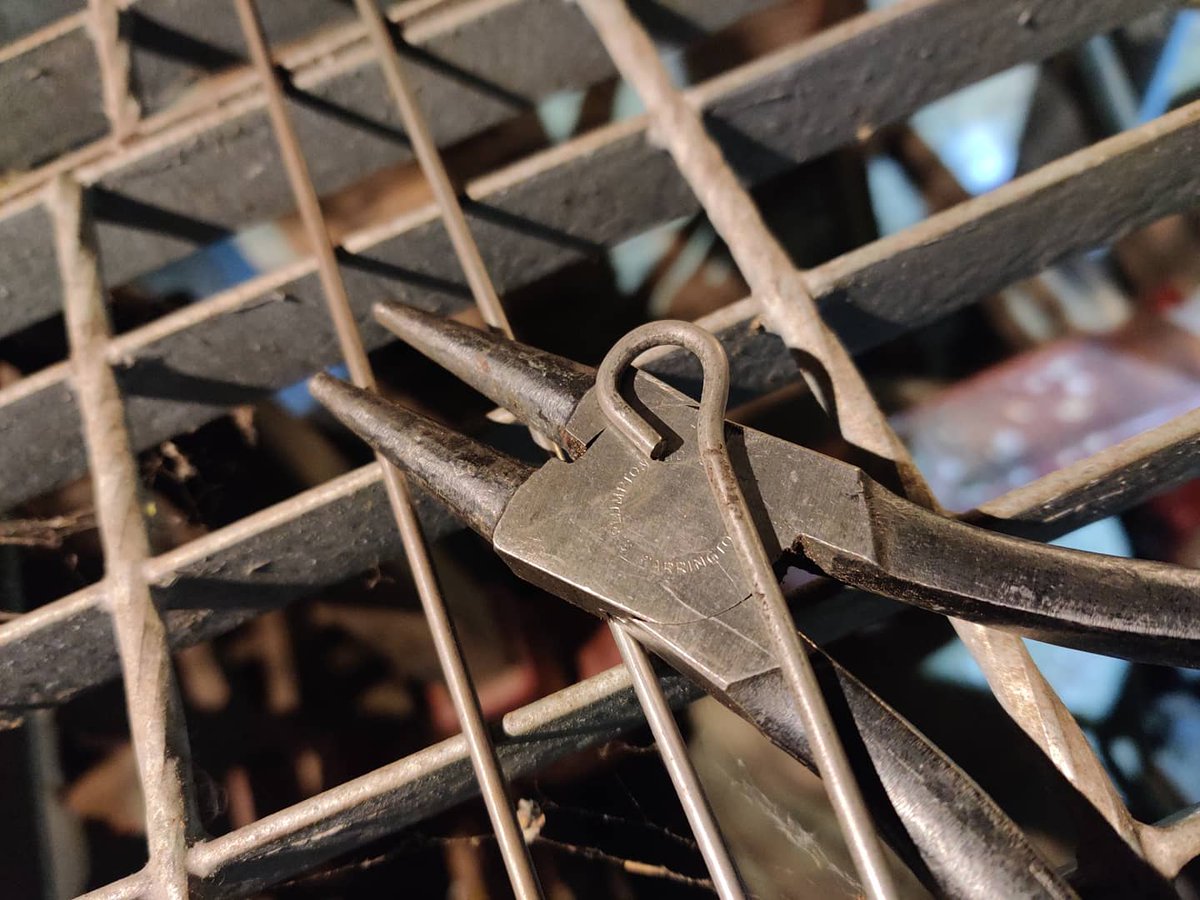 TimeAssured's tweet image. Today clockmaker Mike has been renewing the hammer wire and worn right angle levers on a quarter chime clock. Theres definitely been a lot of eye links made!