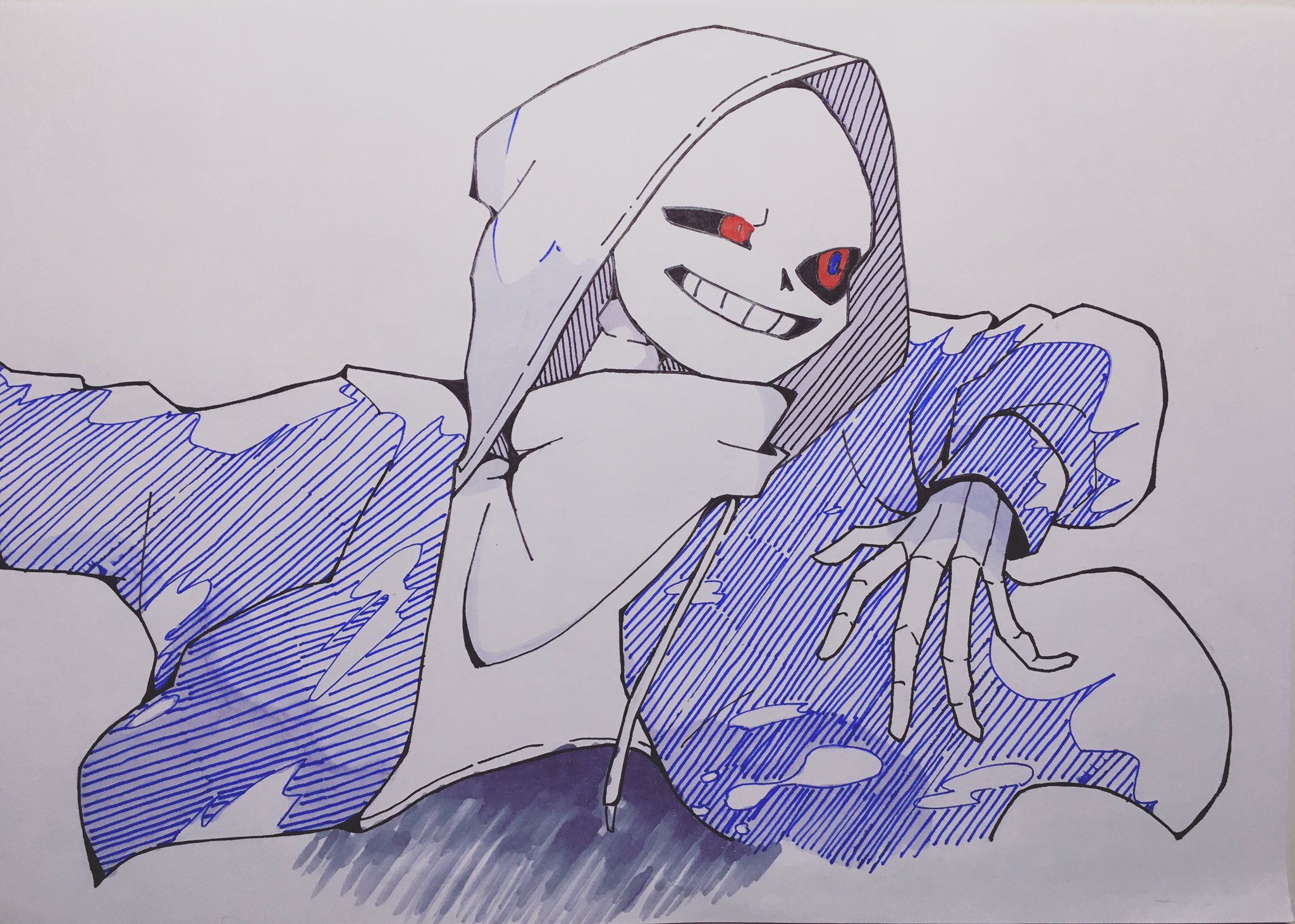アノ 模写です 模写 アナログイラスト Undertaleau Undertalefanart マーダーサンズ イラスト好きな人と繋がりたい T Co 4sh17b9h0f Twitter