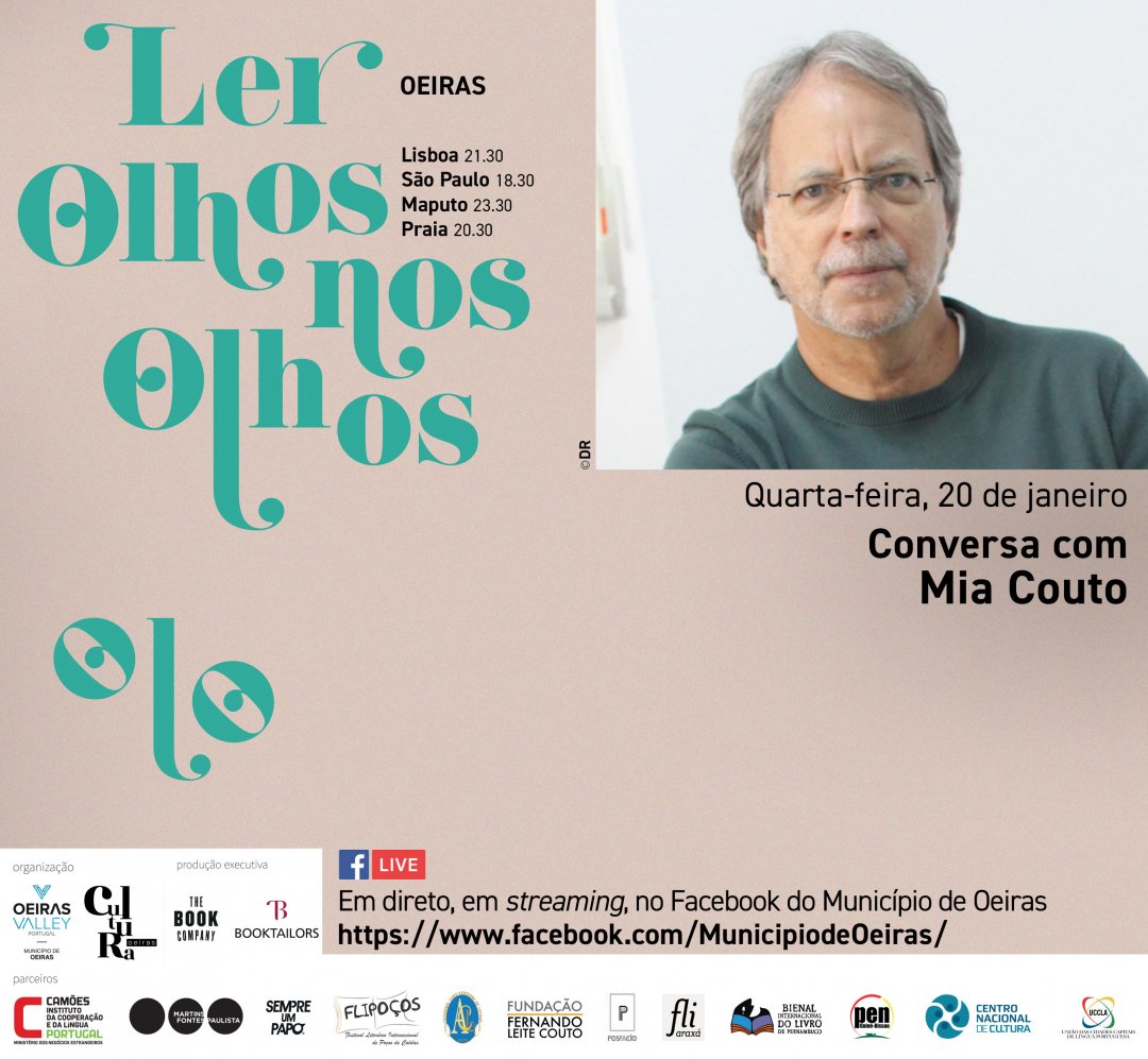 Mia Couto é o convidado da próxima sessão de Ler Olhos nos Olhos, no dia 20 de janeiro, às 21.30. Acompanhe através do Facebook do Município de Oeiras.

Marque na agenda.

Produção executiva: <a href="/_TheBookCompany/">The Book Company</a>.

#MiaCouto #LerOlhosnosOlhos #Oeiras #TheBookCompany