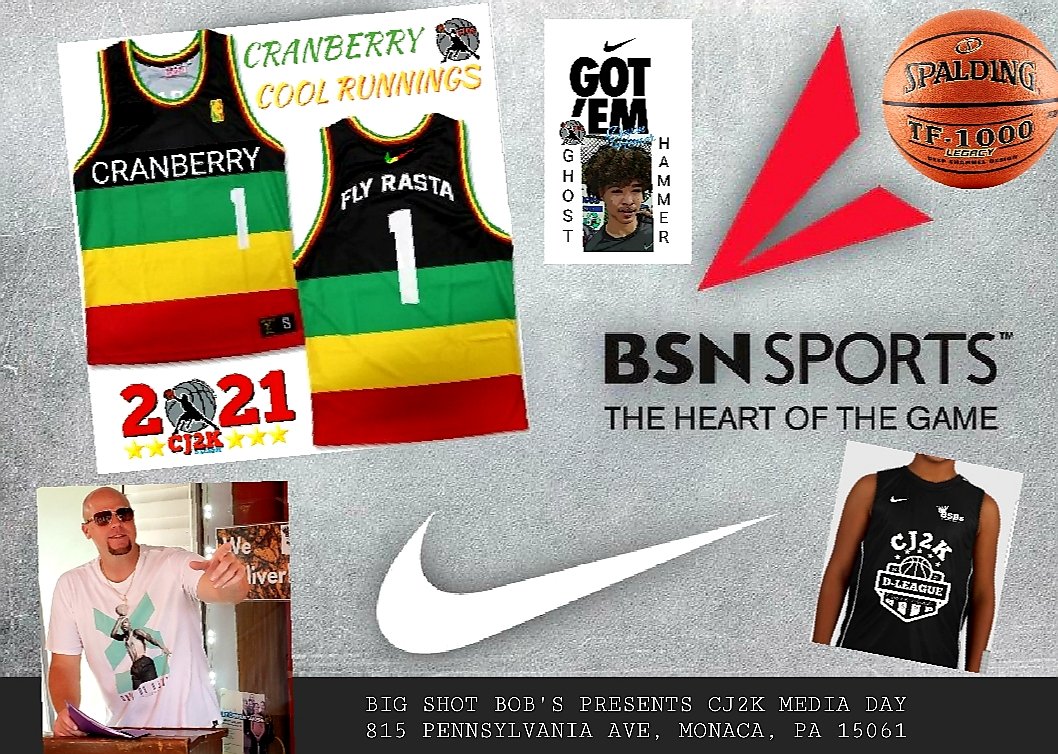 CJ2KLeague's tweet photo. BREAKING NEWS:
BIG SHOT BOB'S CJ2K MEDIA DAY
SUNDAY, JANUARY 17
1:00PM: Mr Silver Press Conference
1PM - 4PM:  Open Registration
Our 1st LIVE in-person registration session. Stop by, sign up, and DECLARE FOR THE DRAFT!  Lots of food, fun and prizes.  A few special guests as well! https://t.co/0xyrEwMFeL