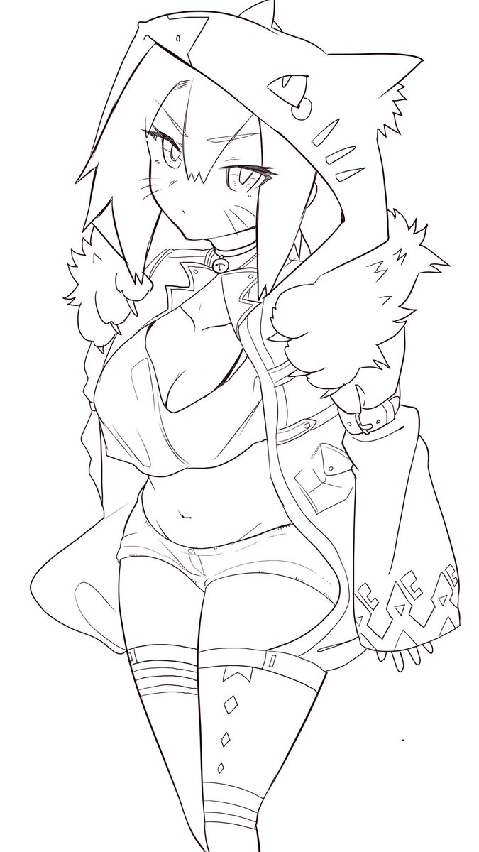 な〜ンにも考えんで描いたらダサくなっちゃた、、ボツ供養 