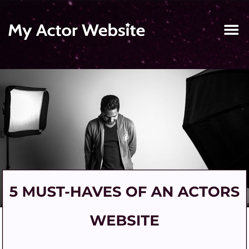 GraceFro's tweet photo. Working on your actor website?
Here are a few tips to get you started 🤘🏻
@myactorwebsite

https://t.co/o0zT3EyI7Q
#actor #actress #acting #website #webdesign #actorlife #showreel #headshots https://t.co/J7wEcfPSRV