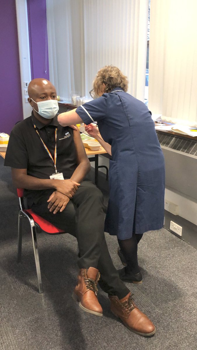 A huge thank you to everyone at #TeamCWPT who has worked incredibly hard to get the vaccination programme up and running this week to start vaccinating our frontline #NHS staff 👏 #OurNHSPeople #COVID19vaccine