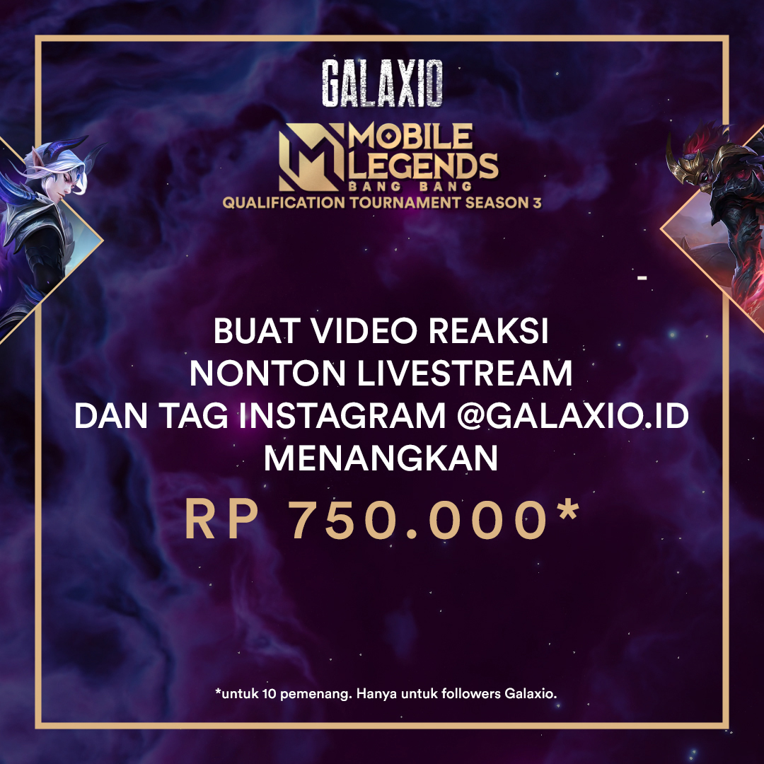 galaxio_id's tweet photo. Vote tim favorit kalian dan buat video reaksi kamu menonton live stream pertandingannya dan menangkan hadiahnya!

#galaxio https://t.co/YfO3DfT3wk
