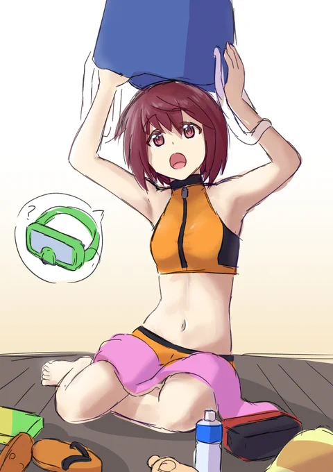 水着練習 