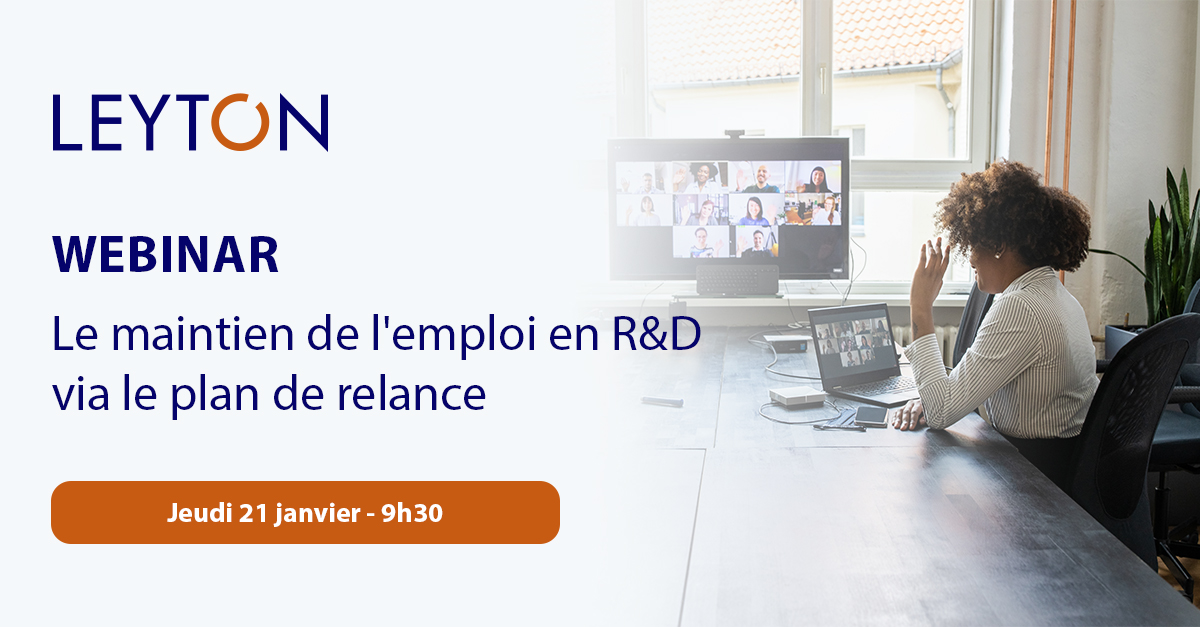 marseilleinnov's tweet photo. ▶️🎙️[#WEBINAR] Notre #Mipartner @LeytonFrance anime un webinar sur "Le maintien de l'emploi en R&amp;D via le plan de relance » !

🗓️Jeudi 21 Janvier 

🎟️Pour s'inscrire c'est ici : https://t.co/dInoT7tLeB https://t.co/eTHjlbJlHj