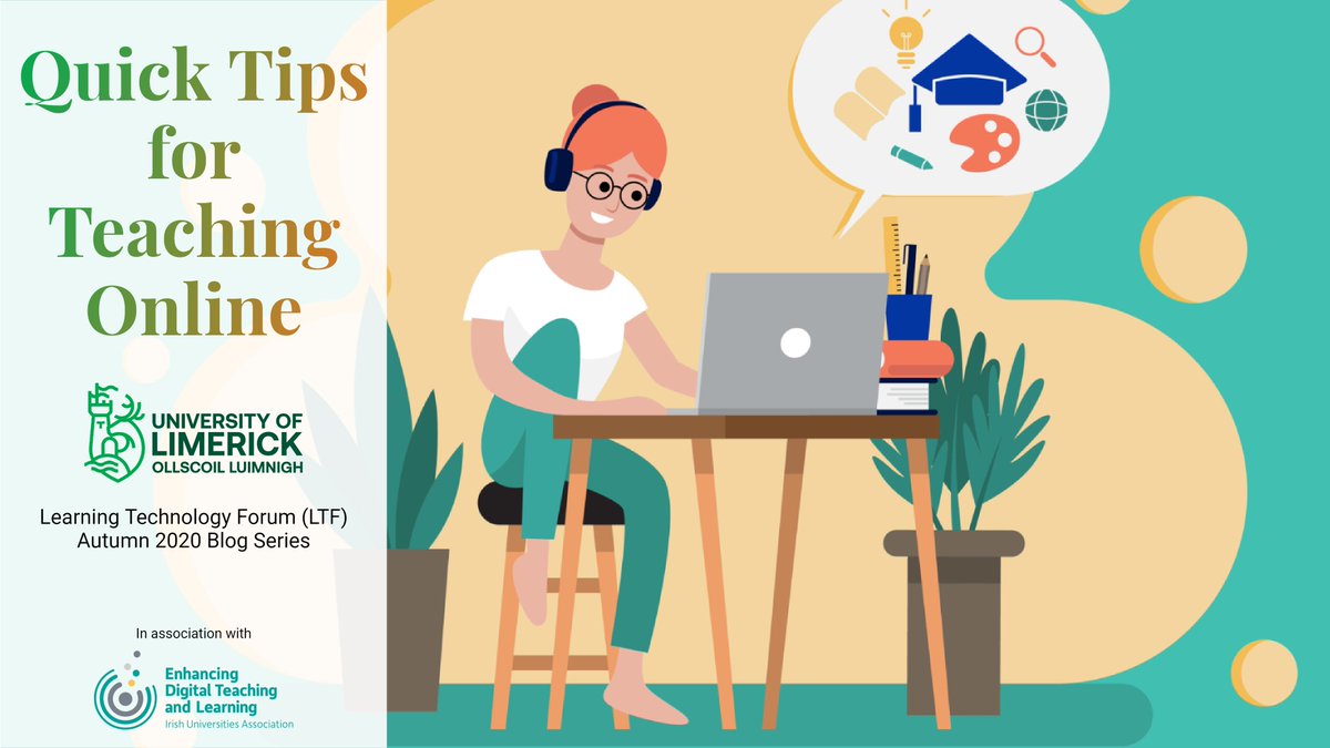 daveymoloney's tweet photo. Join me at 12.20pm today at #EdTechIE2021 to hear about our @UL_LTF #QuickTipsforTeachingOnline blog series
#ul_ltf https://t.co/lpZHp1VO0P
