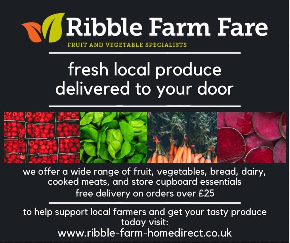Local fresh produce delivered right to your doorstep. Head to our website ribblefarmfare.co.uk or call our lovely sales team at 01772 782693 to get free next day delivery on all orders over £25 placed before 4pm. 🥦🥕