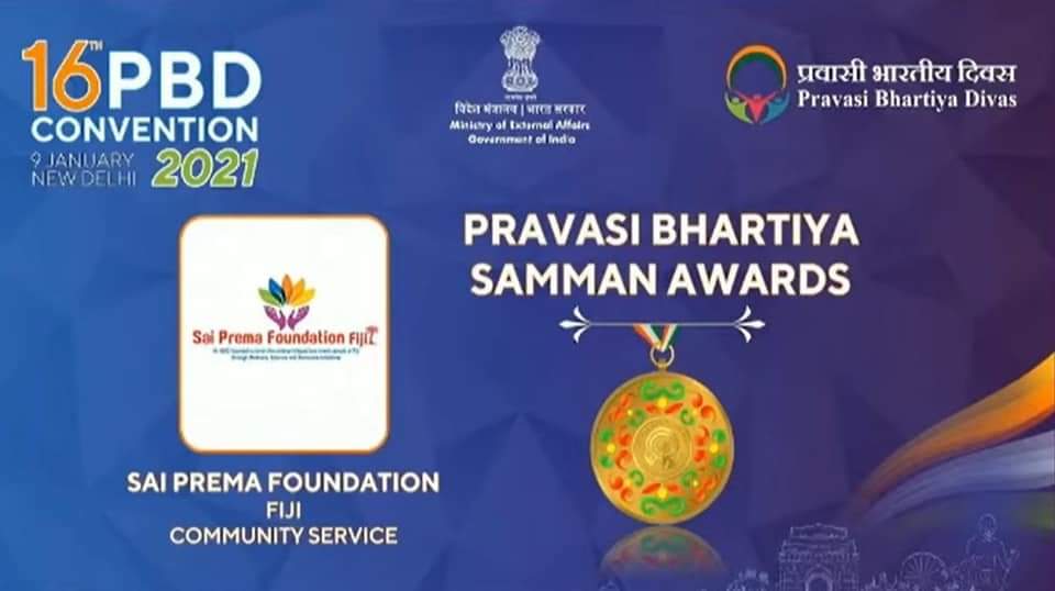 It is with deep humility and pure delight that we announce that Sai Prema Foundation Fiji was bestowed with the PRAVASI BHARATIYA SAMMAN AWARD 2021!

Heartfelt gratitude to Sri Narendra Modi <a href="/PMOIndia/">PMO India</a> and Sri Ram Nath Kovind <a href="/rashtrapatibhvn/">President of India</a>

🙏🙂❤