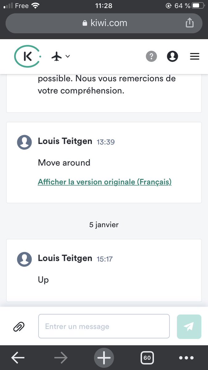 LTeitgen's tweet photo. Pire que Jacques Mesrine j’ai trouvé les bandits @kiwicom247 ! 7 mois que mon vol est annulé et aucune nouvelle de mon remboursement. Impossibilité de les avoir au téléphone tout se passe en ligne. Vous avez perdu votre clavier ?? https://t.co/osyEy7YHfr