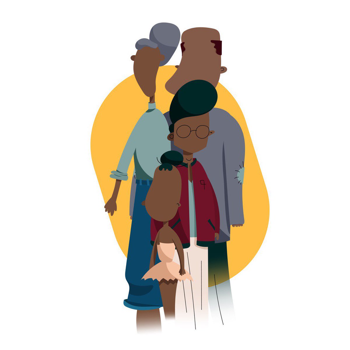 WannaMotion's tweet photo. Toutes les familles heureuses se ressemblent #family #diversity #illustration #shutterstock https://t.co/zYNHC8Kwc7