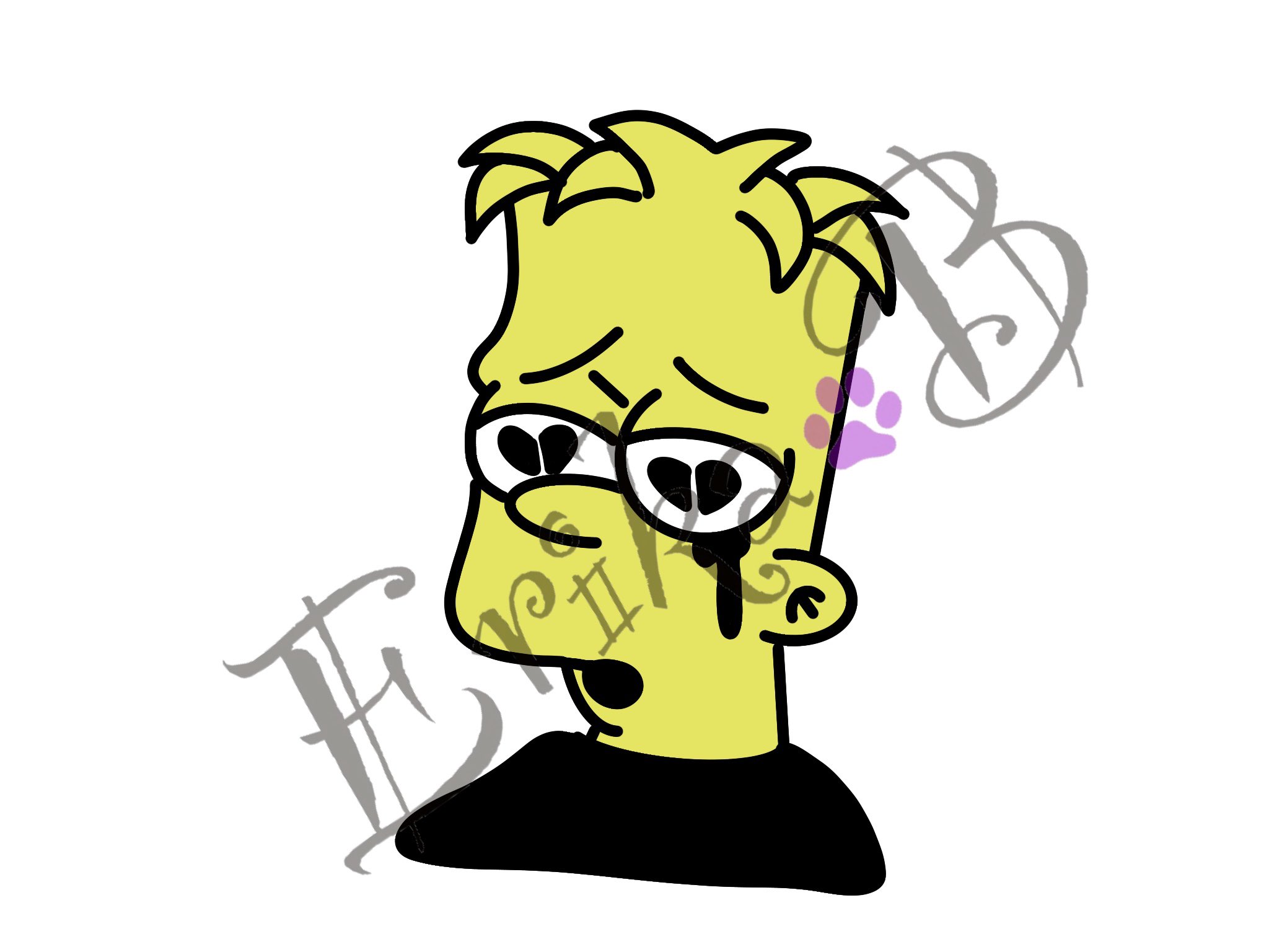 Sad Bart Simpson