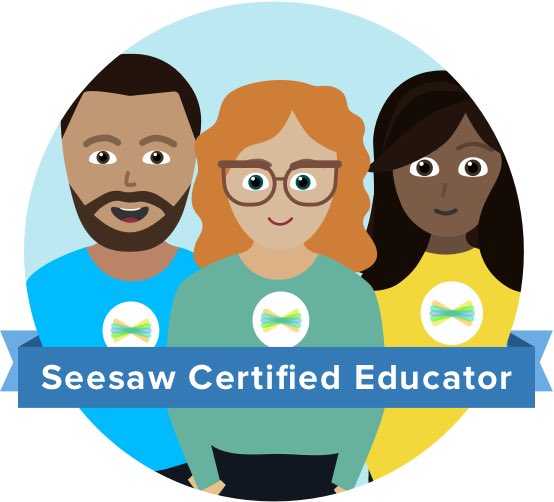 Find out I’d become a @Seesaw Certified Educator this morning 🙌🏼💪🏼 #SeesawCertifiedEducator