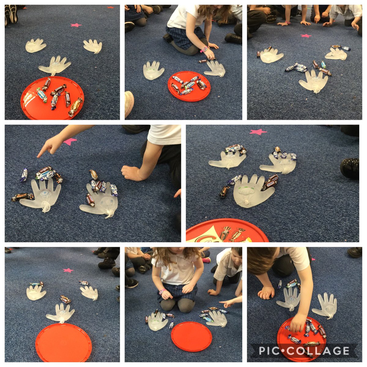 whalley_ce's tweet photo. Another busy morning in Reception Bubble. We shared the teachers chocolate with our new visitors, Adam, Michelle and Julie. It was fun investigating making it equal. Great conversation! #AliveIn5 @WhiteRoseMaths https://t.co/JRbFS3Nm5e