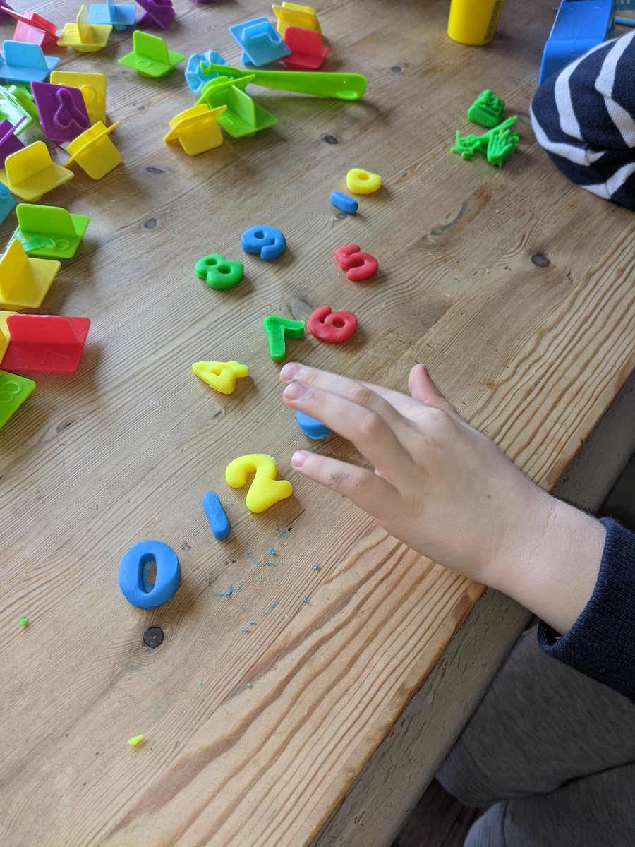 Melrpalm's tweet photo. F has enjoyed finding new ways to count this week, making numbers from Play-Doh and using his toys. 
@Mayflower_MCA @carlyannroseMCA https://t.co/Xmpcbxw9Nm