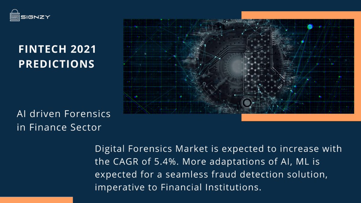 TeamSignzy's tweet photo. Global #FinTech ecosystem reached a value of $111,240.5 Mn in 2019. It is expected to grow at a CAGR of 9.2% to $158,014.3 Mn by 2023. With ongoing evolution of technologies, 2021 can be the promising one &amp; the above-predicted market size can be true. Here we are with 4 trends: https://t.co/r4ioMqX2Sm