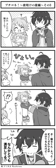 プリコネ漫画『プチコネ!』トゥインクルウィッシュ編その3
ヒヨリとぷちひよを抱っこしたい騎士くんのお話。 