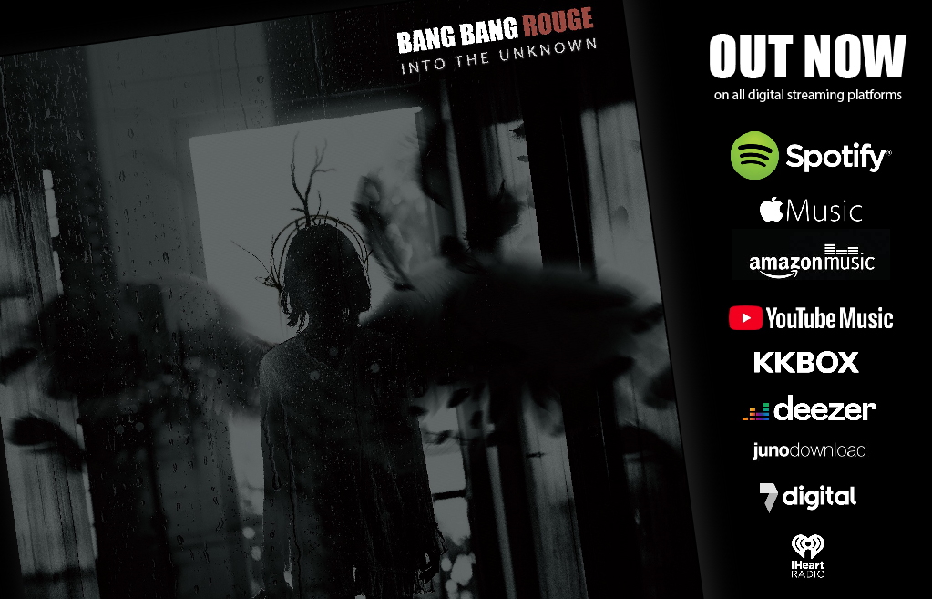 BangBangRouge's tweet photo. "Into The Unknown" Out today on Spotify, Apple Music, iTunes, Amazon Music, and all other streaming sites. 
Spotify https://t.co/DUbJ2VKHmk. CD's are available via Bandcamp https://t.co/tjGqjZSJIn https://t.co/LaLcyemU1q