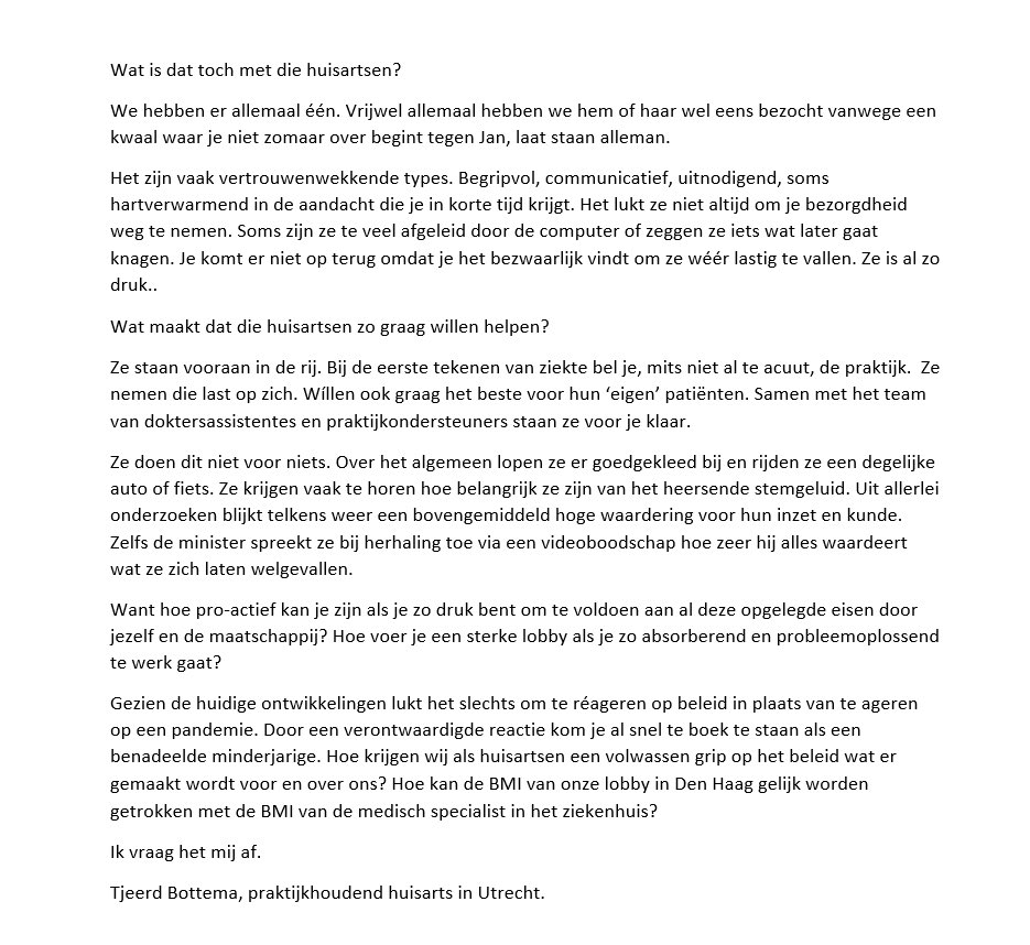 Wat is dat toch met die huisartsen?