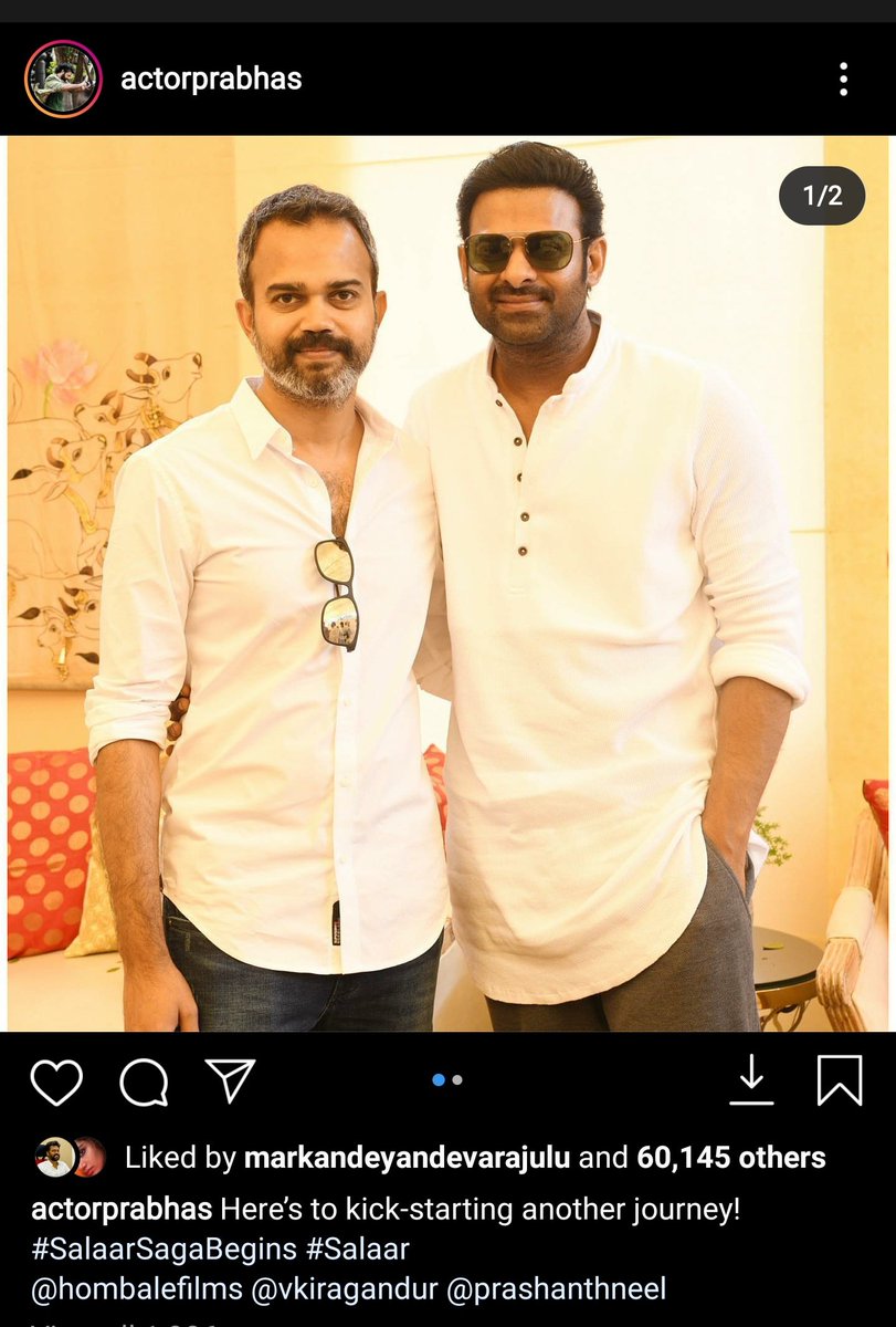 onlynikil's tweet photo. #Prabhas through @instagram 

#SalaarSagaBegins 

@prashanth_neel @hombalefilms @VKiragandur @BasrurRavi https://t.co/9bq93DViWd