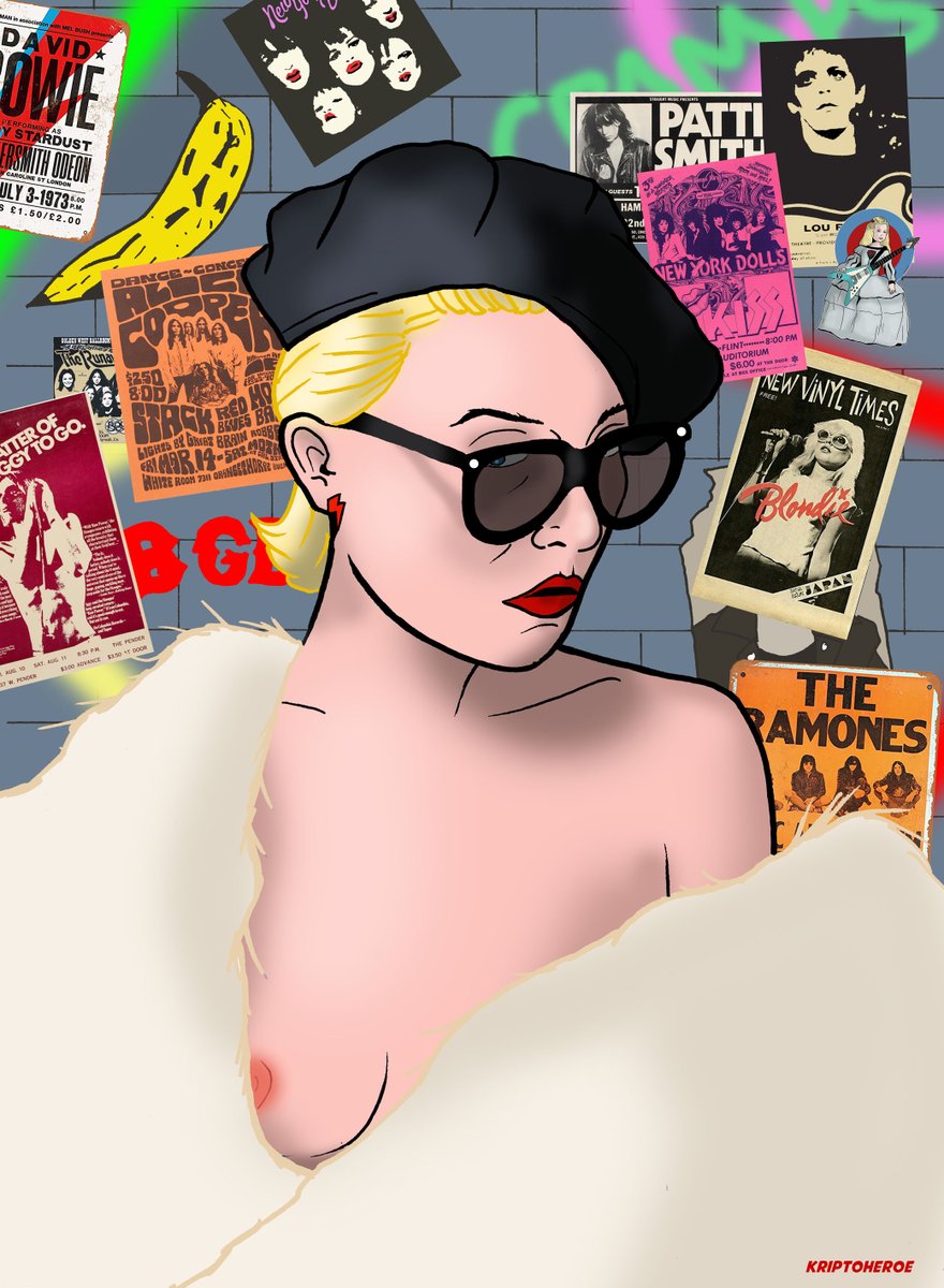SERGIOGNUNEZ75's tweet photo. "Debbie"
#debbieharry #blondie #punk #illustration #collage #kriptoheroe https://t.co/w3U8PEl6Nl