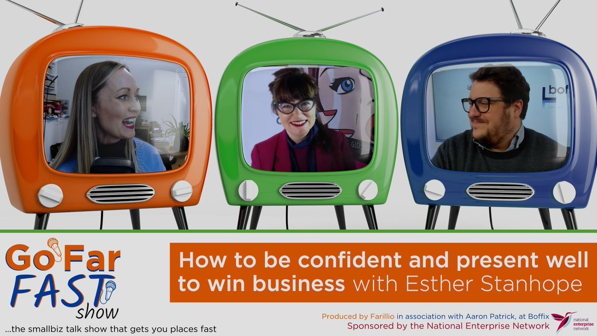 farillio's tweet photo. Have you managed to see our latest episode of the #GoFarFast show yet? We chatted with @EstherStanhope1 about how to be confident and present well to win #business, as well as discussing her book 'Goodbye Glossophobia' https://t.co/61GIlGIUQW https://t.co/sHTsPkyw7J