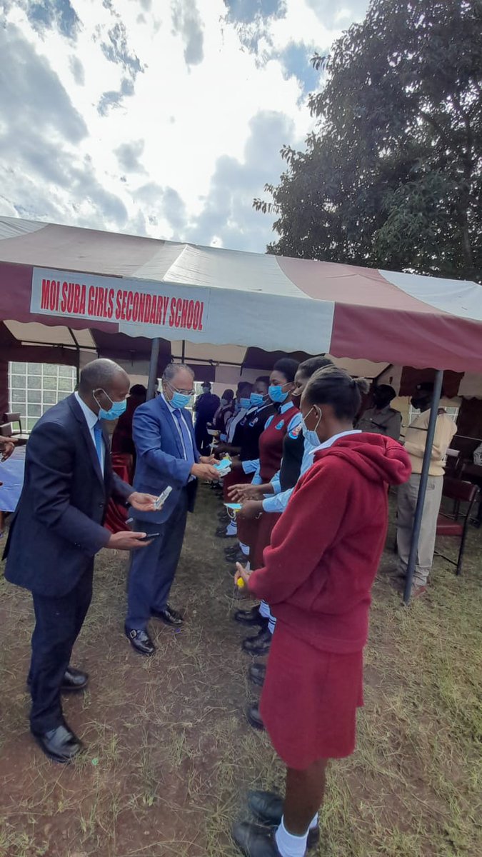 KevitDesai's tweet photo. #OperationBackToSchool At Moi Girls Secondary School in Suna West this morning during an excercise to monitor adherence of COVID-19 protocols in Migori County schools. https://t.co/zIXEprwaN9