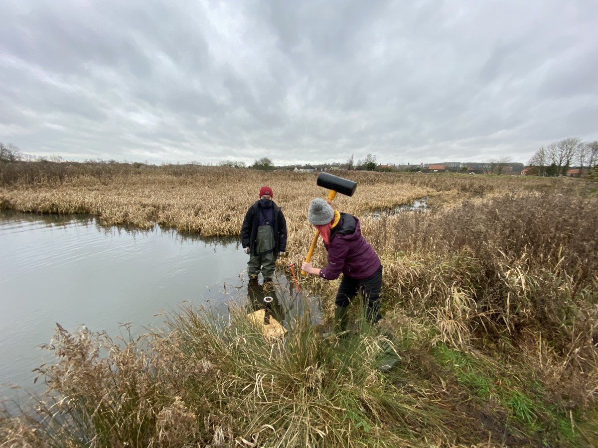 It’s Fieldwork Friday! Here’s our wonderful PHD student Holly getting stuck in again, this time at Bolingbroke Castle in Spilsby. Looks chilly but super fun! 🌱 #FieldworkFriday #GeographyatLincoln