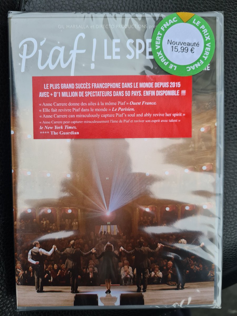 djcece06's tweet photo. Ca y est, c'est fait pour moi, ma contribution au #spectaclevivant .
#meilleursvoeux à toute l'equipe @DirectoTwitt @GilMarsalla @piaftheshow
#piaf #piaftheshow #piaflespectacle #fnac https://t.co/14xSXyIH1T