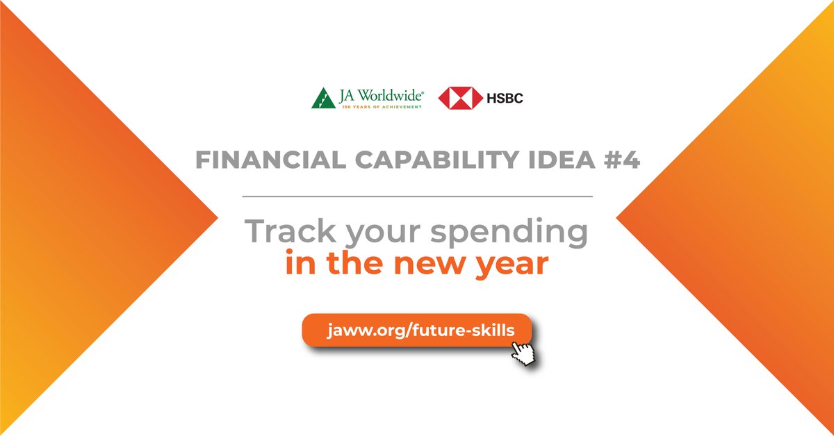 DYK that over 70% of Millennials use mobile devices to track spending? Try tracking your spending for one month. Being financially capable (spending money in the way that works best for your life) isn’t possible without knowing how you spend! More ideas: jaww.org/future-skills