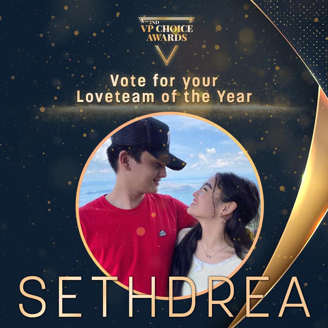 SETHstersOFC's tweet photo. VOTE for SETHDREA as VP Choice Awards’ Loveteam Of The Year❗️

HEART and SHARE the Facebook Post and vote online through the links below:

• FACEBOOK (25%): https://t.co/L3MczOxxmI
• ONLINE (25%): https://t.co/2BpVAMUF3V

#SethFedelin #SethDrea https://t.co/ht15nRulue