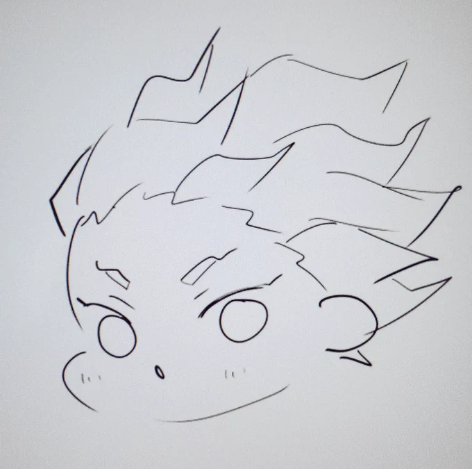 これはいつだったかもくりの10秒落書きみたいなので描いたせべくん笑 