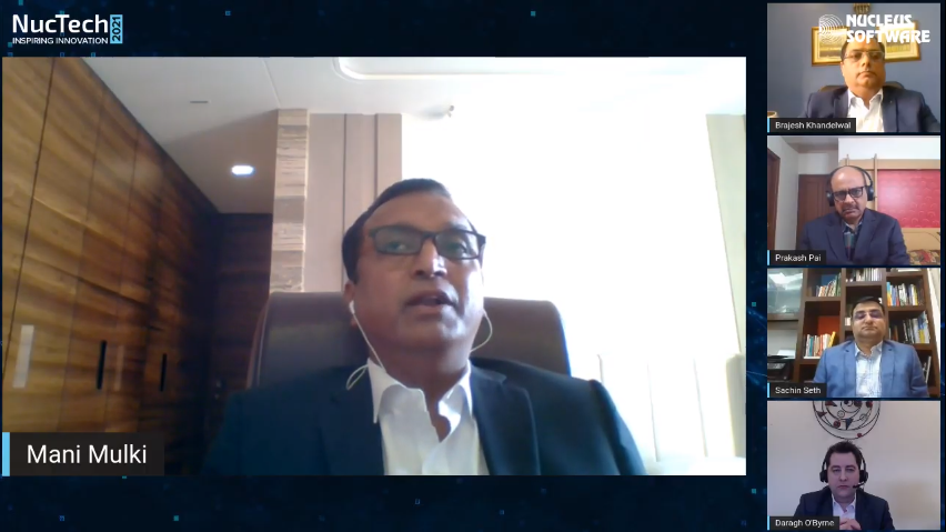 nucleussoftware's tweet photo. Mr. Mani Mulki, Chief Information Officer, Tata Capital Ltd, joined the panel discussion at #NUCTECH2021 -“When you digitally transform, you change behaviour, you change culture. It is not very easy to change processes and people, so it has to be top driven."
#technology #banking https://t.co/oIOMM4n1tn