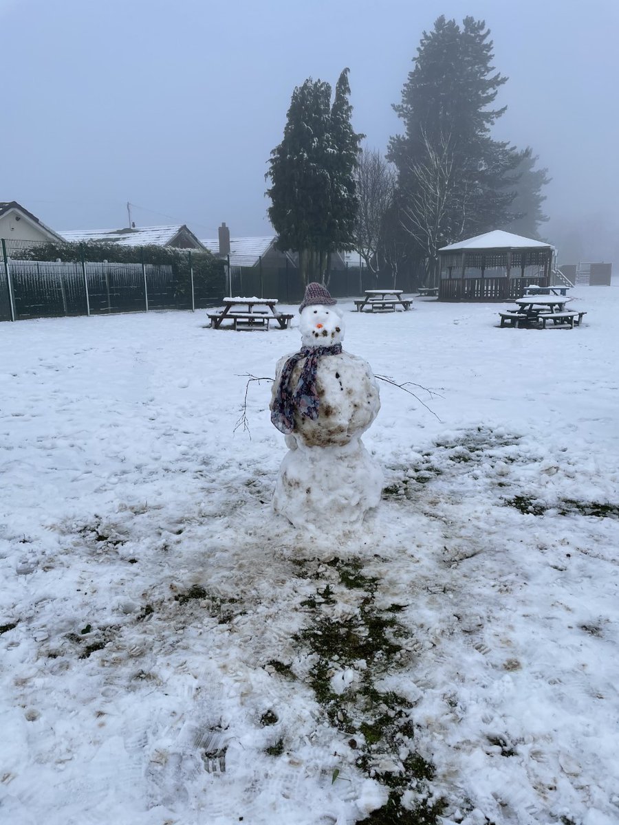 Here at St. John's things are a little different with only Key Worker and Vulnerable children now present. However even though we have been doing lots of learning there is always time to build a snowman!!