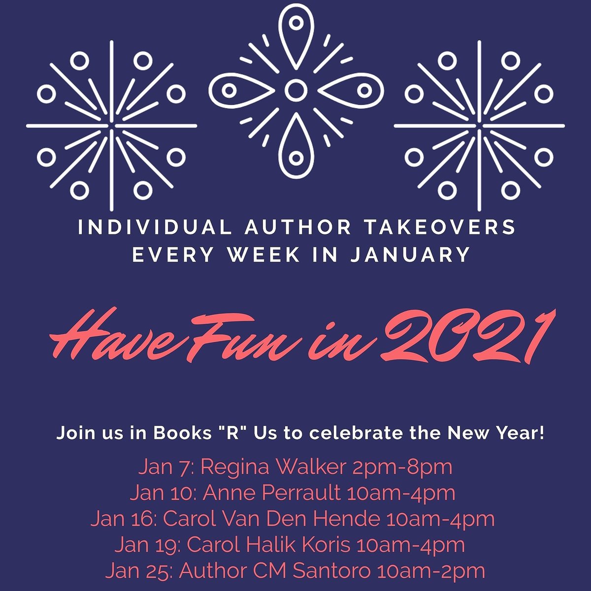 MariatHenriksen's tweet photo. The extraordinary Carol Van Den Hende will be joining us tomorrow from 10am to 4pm in Books "R" Us. 📚
Interact with Carol for a chance to win a giveaway‼️🎁
https://t.co/xgINh7LWZc
#writingcommunity #facebookparty #games #readers #authortakeovers #avidreaders #facebookgiveaway https://t.co/B4YNG1YaeK
