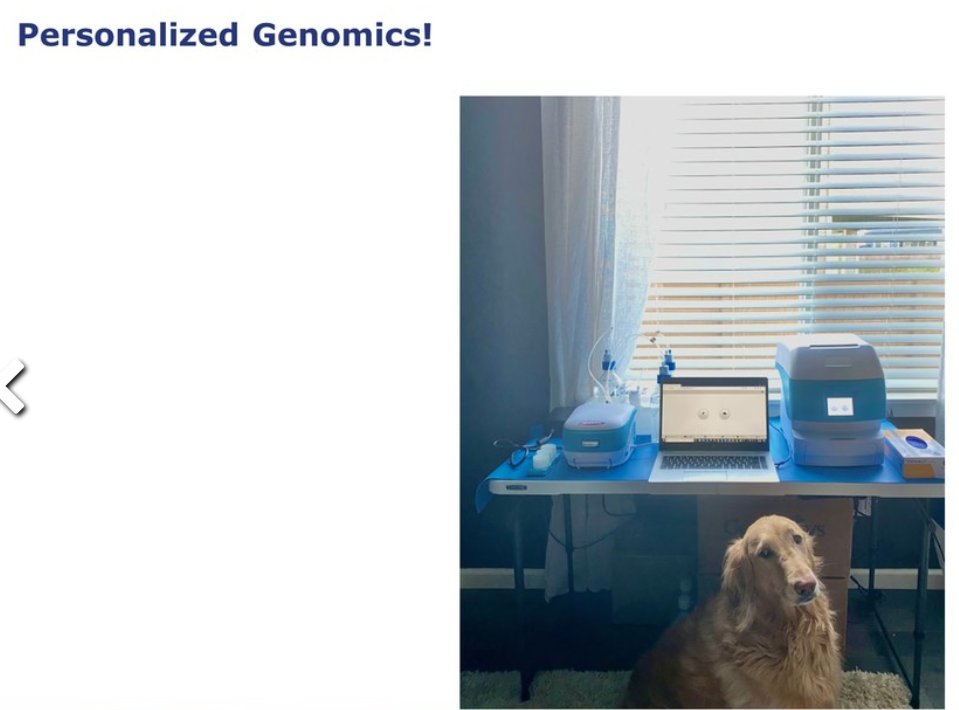 Bonus picture of a "Personalize Genomics!" lab, or lab-at-home.