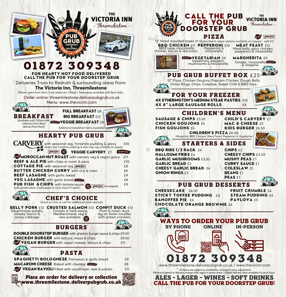 the_vicinn's tweet photo. 📰NEWS📰
New #PUBGRUB menu now available.
Takeaway & Delivery from with
🍳breakfast available from 8am.⏰
🧑💻 See the menu https://t.co/fjDfcymrwf
📲 Order online https://t.co/InhhpNyVJx
📞 Call the pub for your doorstep grub 01872278313
or 01872309348
#BuffetBox #New https://t.co/Bnu79ntb1R