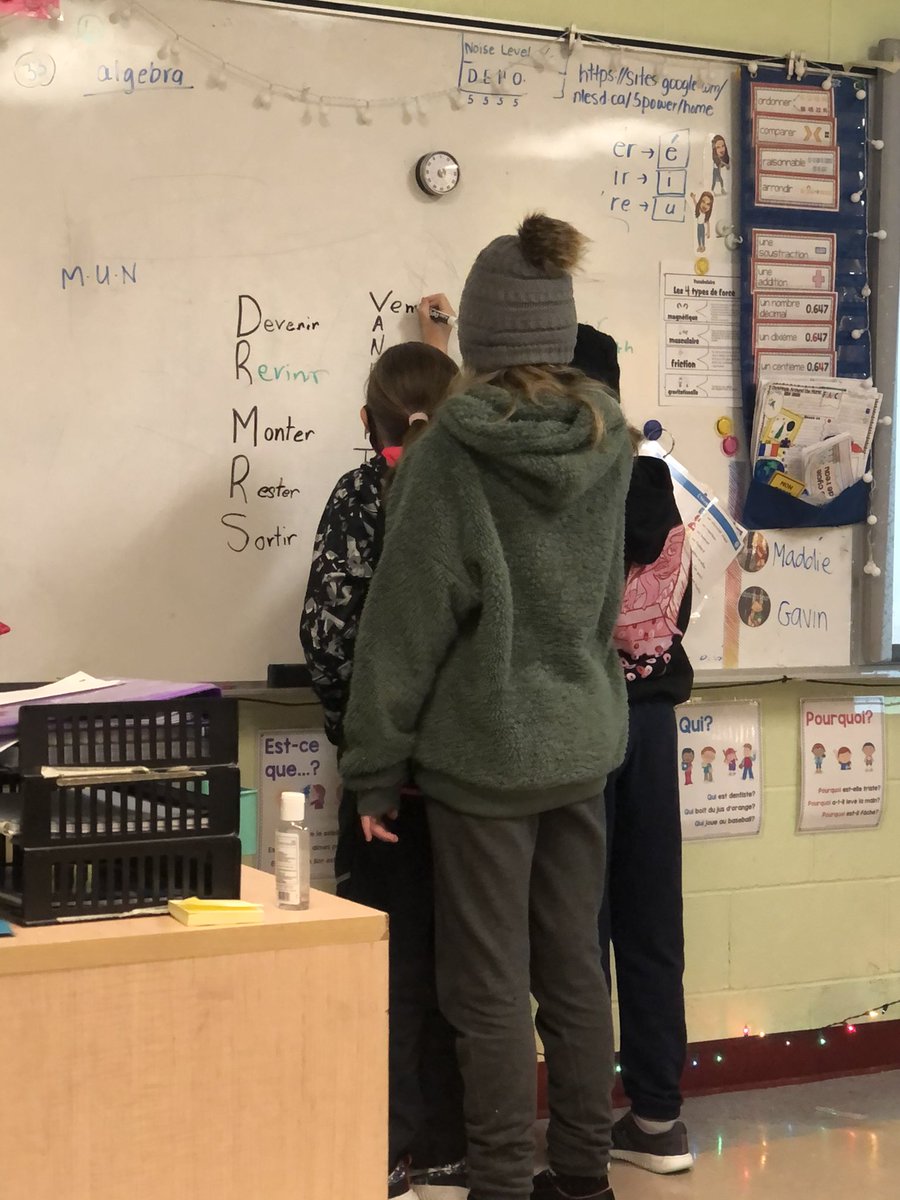 MissPower709's tweet photo. They’re practicing their DR MRS VANDERTRAMP verbs... I’ve never been so proud 🥺 #frenchteacher #grammarcanbefun https://t.co/Kwvrwh2Y6l