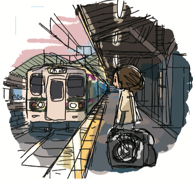 せっかくなので下書きの状態も。
ちまちま書いていたら、この車両が引退してしまいました・・・?

『おりたたみ自転車はじめました』
2/26発売 よろしくおねがいします!
https://t.co/smBqFPOkkQ 