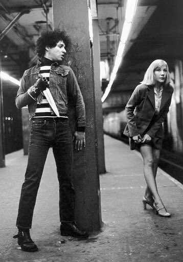 cu6board's tweet image. Syl Sylvain with Emily NYC 1977 by Bob Gruen