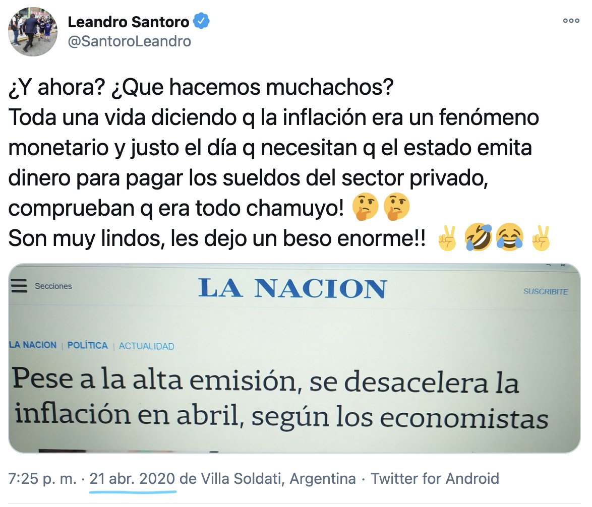 estugobierno's tweet photo. 100 x 100 confiable el pibe este @SantoroLeandro eh 🤪 https://t.co/cBy6Einr7d