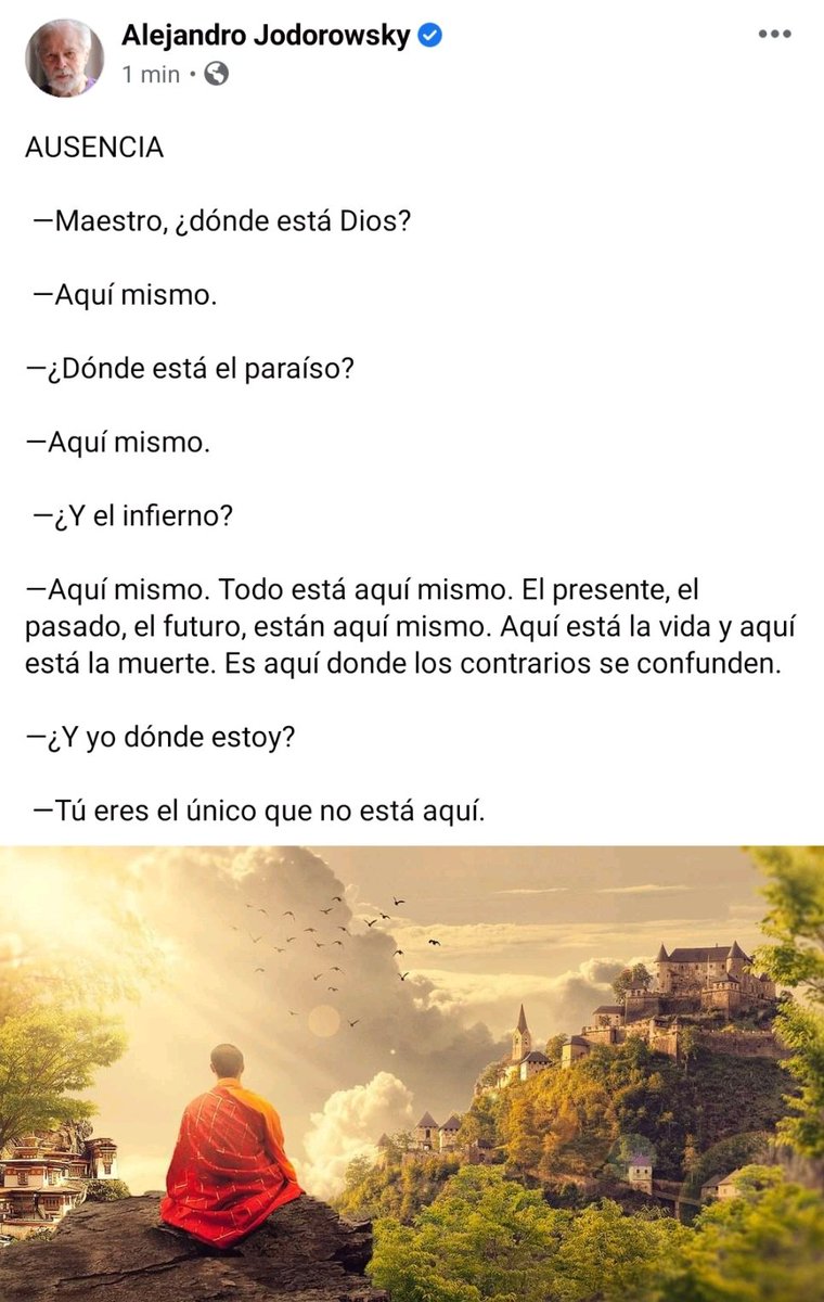 alejodorowsky's tweet photo. AUSENCIA https://t.co/pxXyB7zFXL