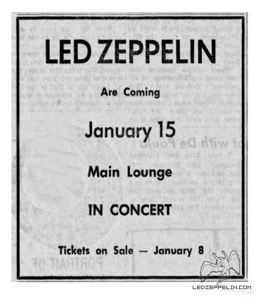 LedZeppDay's tweet photo. January 15, 1969

Led Zeppelin play in Iowa City, IA. https://t.co/8hXyaJCh12