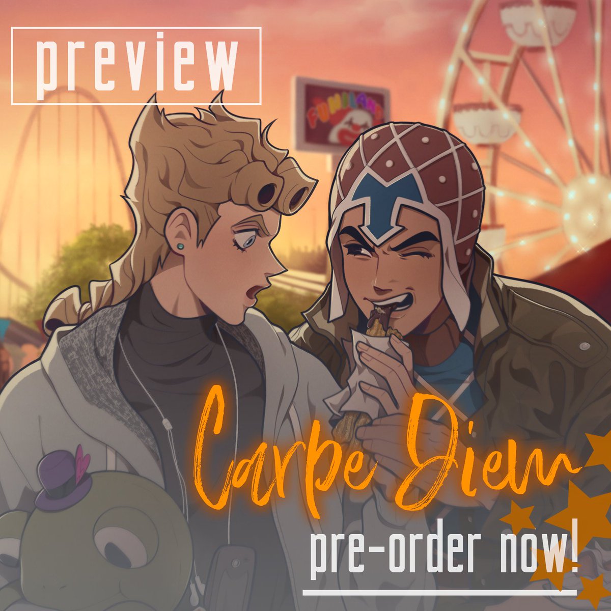 mijifuuu's tweet photo. Preorders for @CarpeDiemZine , a giomis zine, are open until January 31st! 🌄

It was a honor to work with such talented people. Be sure to check everyone's works :) 

ORDER HERE ⤵️
https://t.co/wowJw1x0Jy https://t.co/FemRMfoPut