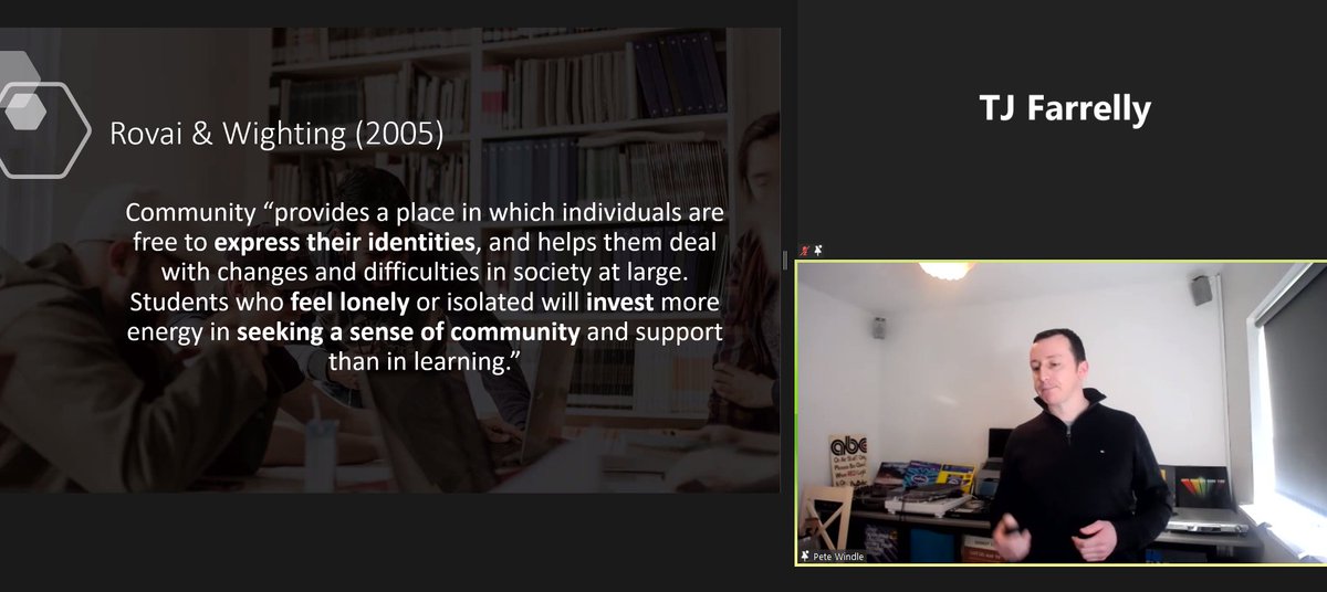 TomFarrelly's tweet photo. #EdTechIE2021 @PeterWindle3 is a legend, doing his Gasta with his 4 month old child in the room in the @ilta_journal Conference a hero of @witctel https://t.co/Nr5Hn58rnd